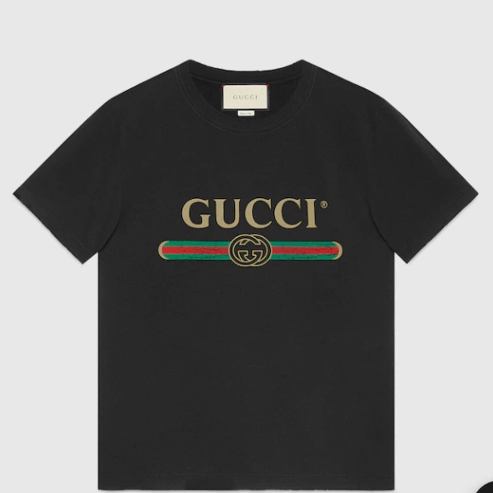 GUCCI Oversized washed T-shirt with Gucci logo